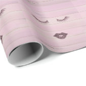 Cool Trendy Pink Wood Geschenkpapier (Rolleneckpunkt)