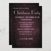 Cool, trendy, schön, Lila Weihnachtseinladung Einladung (Vorne/Hinten)