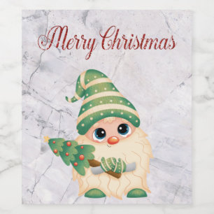 Cool, trendy. Schöne Weihnachten Weinetikett