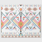 Cool trendy Stammesgeometrie Geschenkpapier (Flach)