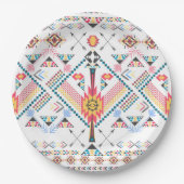 Cool trendy Stammesgeometrie Pappteller (Vorderseite)