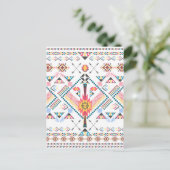 Cool trendy Stammesgeometrie Postkarte (Stehend Vorderseite)