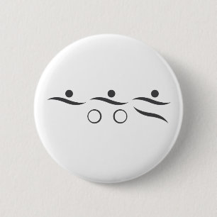 Cool Triathlon Design auf verschiedenen Verbrauchs Button