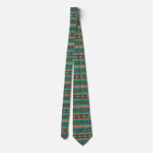 Cool tribal ethnic geometric pattern krawatte (Rückseite)