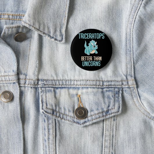 Cool Triceratops Fan Dinosaurier Boys Button (Beispiel)