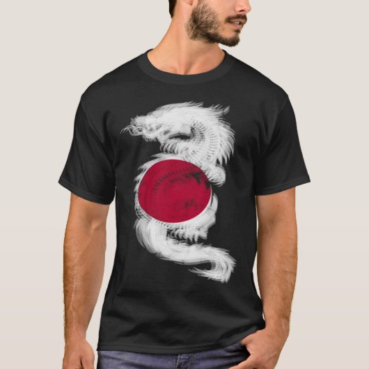 Cool Trippy Dragon EDM Rave technics Japan T-Shirt (Vorderseite)