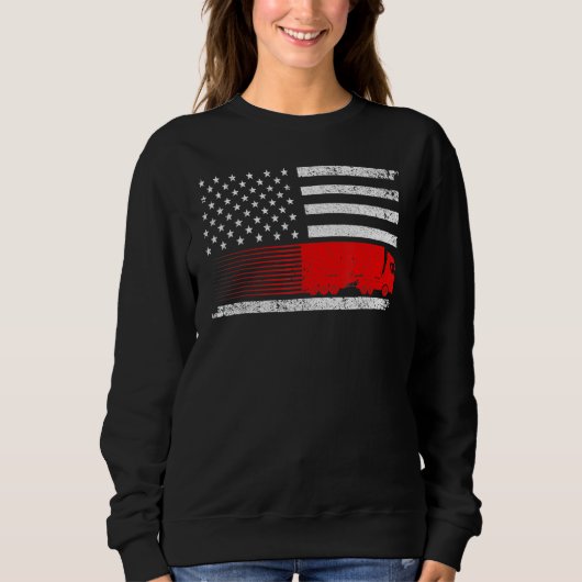 Cool Truck Design For Men Women Trucker Vehicle Tr Sweatshirt (Vorderseite)