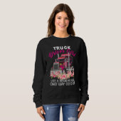 Cool Truck Driver Girl   Trucker Women Sweatshirt (Vorne ganz)