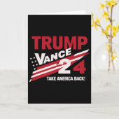 Cool Trump Vance Design  Karte (Gelbe Blume)