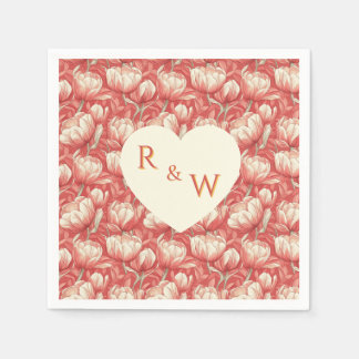 Cool Tulip Themed Backyard Wedding Serviette