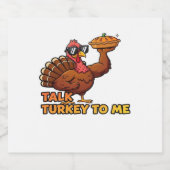 Cool Türkei Erntedank Funny Classic T - Shirt.png Schaumweinetikett (Einzelnes Label)