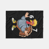 Cool Turkey 67 Funny Hip Hop Hoodie 67 Thanksgivin Fleecedecke (Vorderseite (Horizontal))