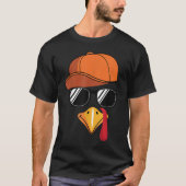 Cool Turkey Face Funny Thanksgiving Disguise Tee (Vorderseite)