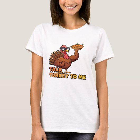 Cool Turkey Thanksgiving Funny Classic T-Shirt.png T-Shirt (Vorderseite)