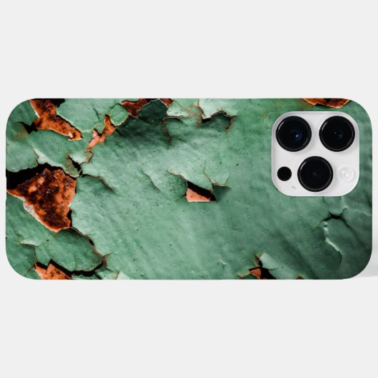 Cool türkisfarbenes Rostmetall Case-Mate iPhone Hülle (Rückseite (Horizontal))