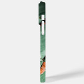 Cool türkisfarbenes Rostmetall Case-Mate iPhone Hülle (Rückseite / Links)