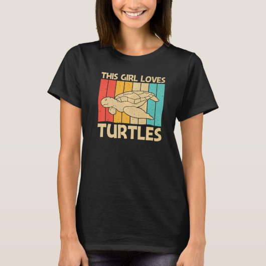 Cool Turtle For Girls Women Sea Turtle Aquatic Ani T-Shirt (Vorderseite)