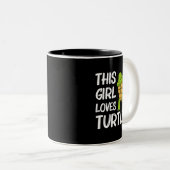 Cool Turtle Graffiti Manga Anime Character 367 Zweifarbige Tasse (VorderseiteRechts)