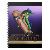 Cool Turtle Skateboarder Notizblock (Vorderseite)