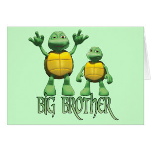 Cool Turtles Big Brother Blank Card