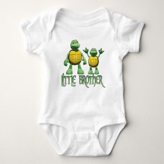 Cool Turtles Little Brother Baby Strampler (Vorderseite)