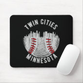 Cool Twin Cities Minnesota Mn Baseball Skyline St  Mousepad (Mit Mouse)