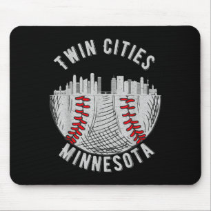 Cool Twin Cities Minnesota Mn Baseball Skyline St  Mousepad