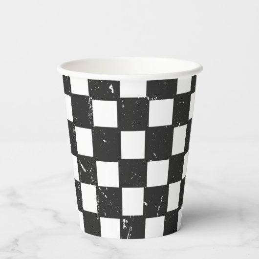 Cool Typ Karo Party Cups Pappbecher (Rückseite)