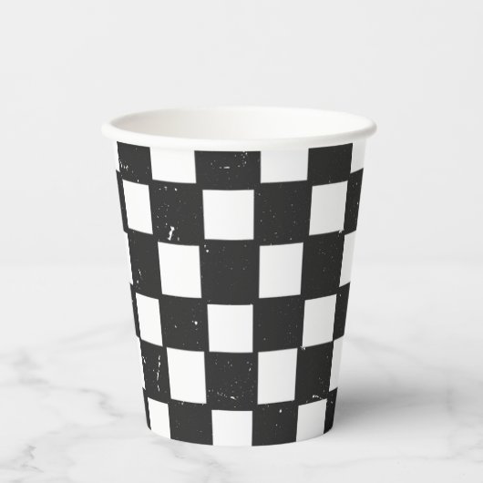 Cool Typ Karo Party Cups Pappbecher (Vorderseite)