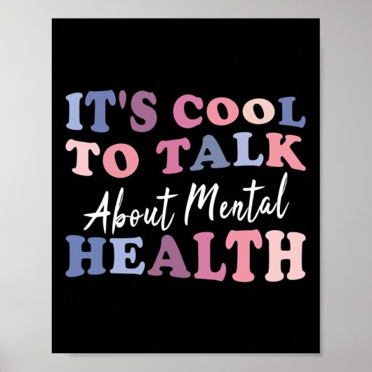 Cool, über das Bewusstsein für psychische Gesundhe Poster (Vorne)