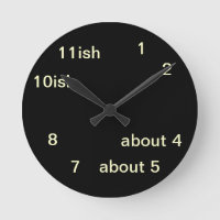 Cool Uber Geek Hipster Black One-ish Clock 2