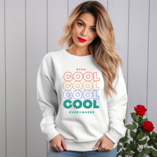 Cool überall bleibe - Minimalistisches trendiges D Sweatshirt