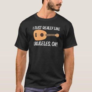 Cool Ukulele für Männer Frauen Musikinstrument T-Shirt