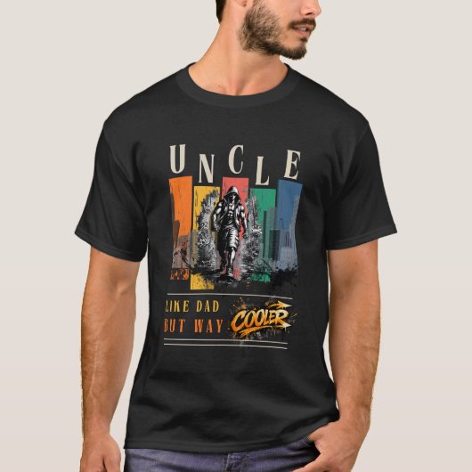 Cool Uncle Birthday Graphic T-Shirt (Vorderseite)