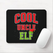 Cool Uncle Elf Christmas Family Matching Group Xma Mousepad (Mit Mouse)