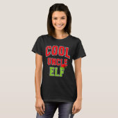Cool Uncle Elf Christmas Family Matching Group Xma T-Shirt (Vorne ganz)