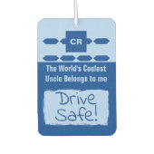 Cool Uncle fügen Sie ein Foto-Laufwerk blau hinzu Autolufterfrischer (Vorderseite)