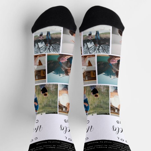 Cool Uncles Club | 7 FOTO PERSONALISIERT Socken (Oben)
