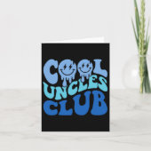 Cool Uncles Club Best Uncle Ever Funny Vathday Karte (Vorderseite)