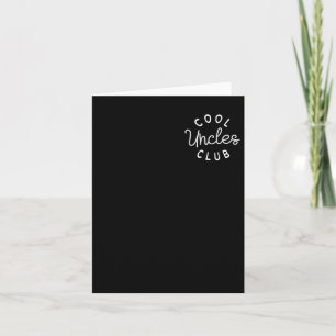 Cool Uncles Club Best Unver Funny Pocket Fath Karte