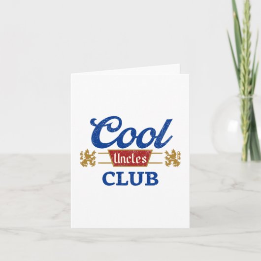 Cool Uncles Club Best Unver Funny Pocket Fath Karte (Vorderseite)