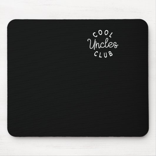 Cool Uncles Club Best Unver Funny Pocket Fath Mousepad (Vorne)