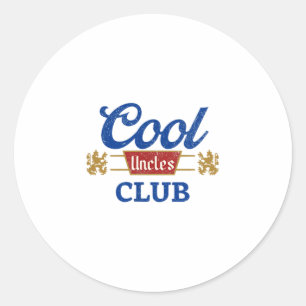 Cool Uncles Club Best Unver Funny Pocket Fath Runder Aufkleber