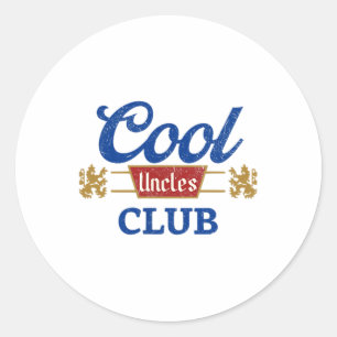 Cool Uncles Club Best Unver Funny Pocket Fath Runder Aufkleber