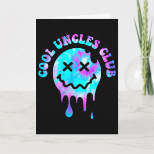 Cool Uncles Club Groovy Onkel 2-seitiges Männer-Vä Karte
