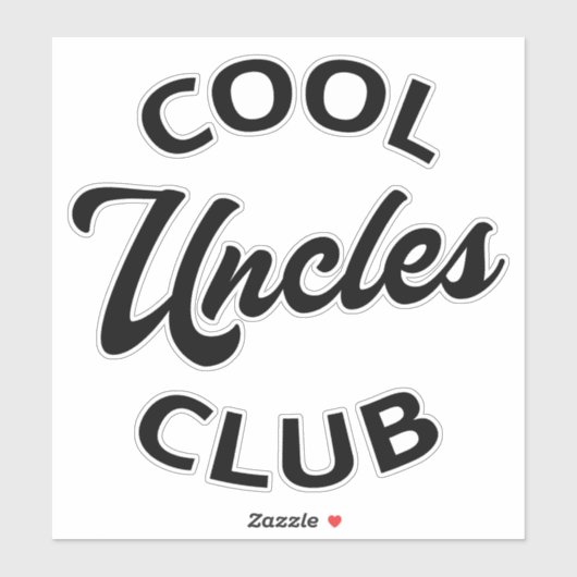 Cool Uncles Club I Aufkleber (Blatt)