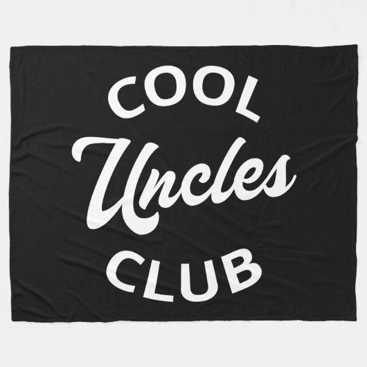 Cool Uncles Club I Fleecedecke (Vorderseite (Horizontal))