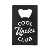 Cool Uncles Club I Geldbeutel Flaschenöffner (Rückseite)