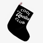 Cool Uncles Club I Großer Weihnachtsstrumpf (Vorderansicht (hängend))