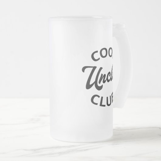 Cool Uncles Club I Mattglas Bierglas (VorderseiteRechts)